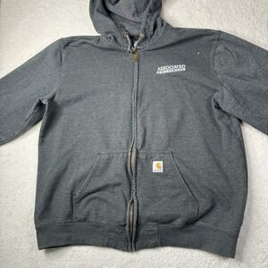 Carhartt Midweight Full Zip‎ Hooded Sweatshirt Men's Size XL K122-026 Loose Fit